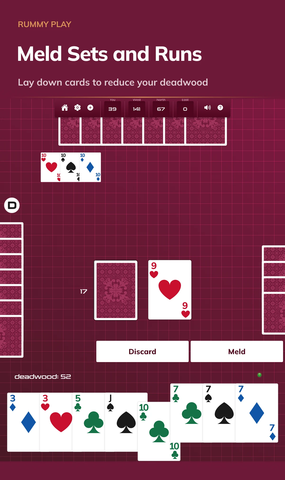 Rummy Card Game Classic screenshot